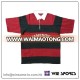 Factory price customized mens 100% heavy cotton Rugby Jersey with stripe