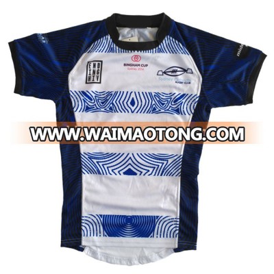 custom sublimation rugby tops dry fit rugby league jerseys