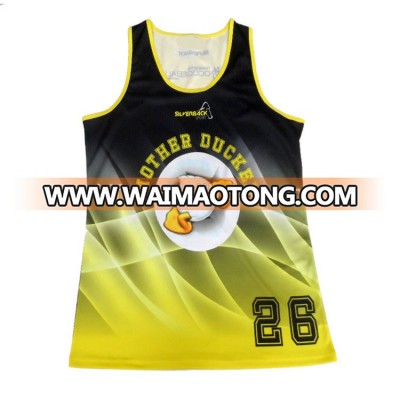 dodgeball singlet Training tank for women girls slim sports singlet