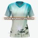 Full Printing Custom Sublimation Dye Sublimated quick dry T- Shirt