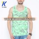 Camouflage print sleeveless t-shirt crew neck cotton fashion tank top men regular fit singlet