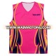 custom sublimation pink Netball shirt Tennis tops for women volleyball singlets