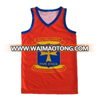 custom sublimation red volleyball tank Tennis tops for women volleyball singlets